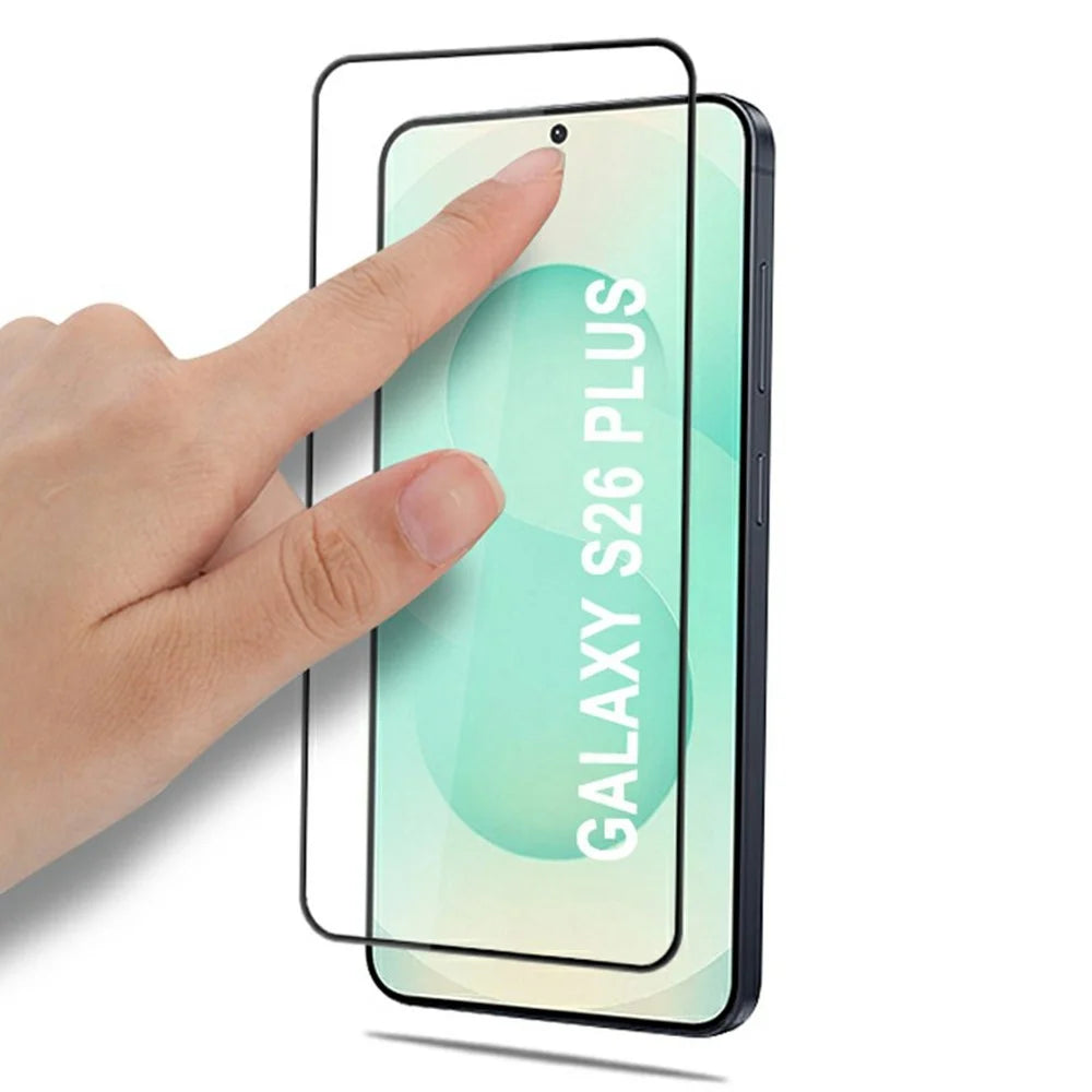 MOCOLO For Samsung Galaxy S26+ Full Screen Protector Anti-Shatter Silk Printing Full Glue Tempered Glass Film - Black - 3