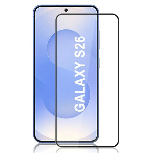 MOCOLO For Samsung Galaxy S26 Full Screen Protector Anti-Shatter Silk Printing Full Glue Tempered Glass Film - Black - 1