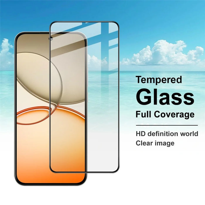 IMAK Pro+ Series For Realme Narzo 90 5G Screen Protector Full Coverage Tempered Glass Film (Fingerprint Unlock) - Black - 7