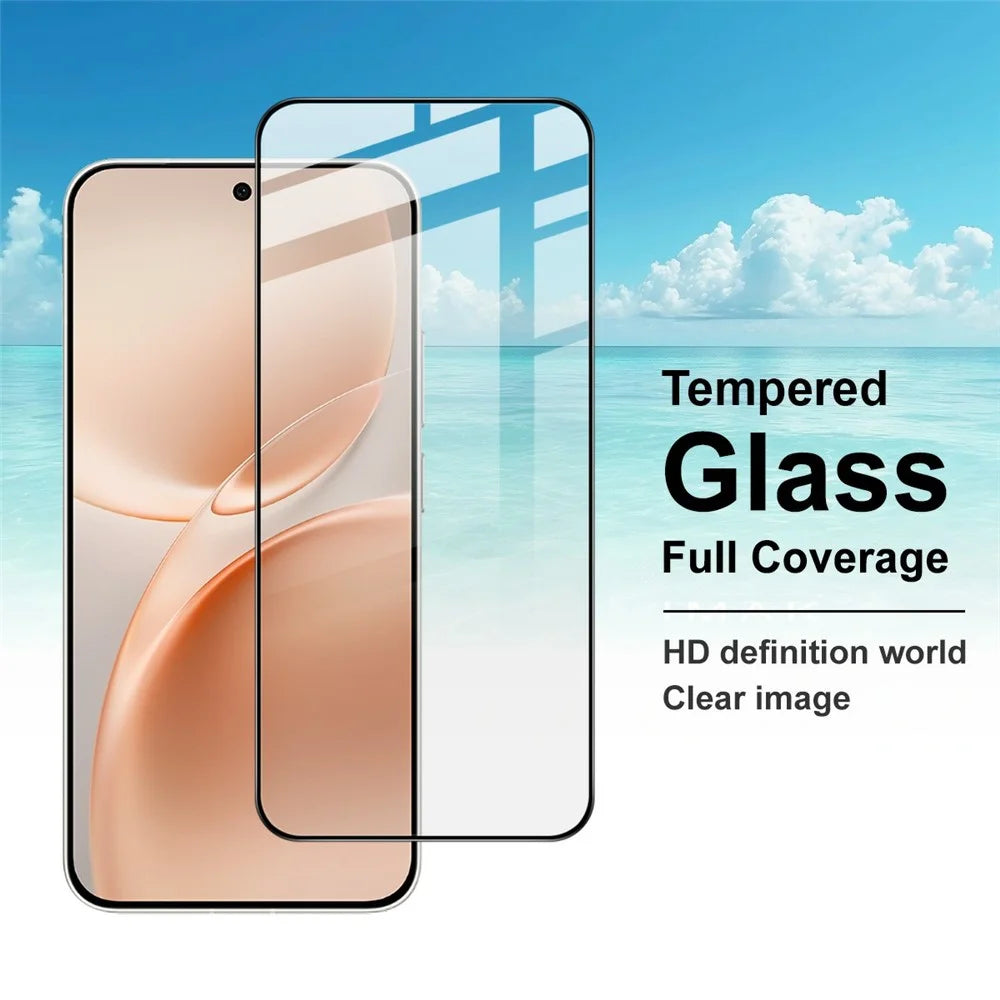 IMAK Pro+ Series For vivo S50 5G Screen Protector Full Coverage Tempered Glass Film (Fingerprint Unlock) - Black - 7