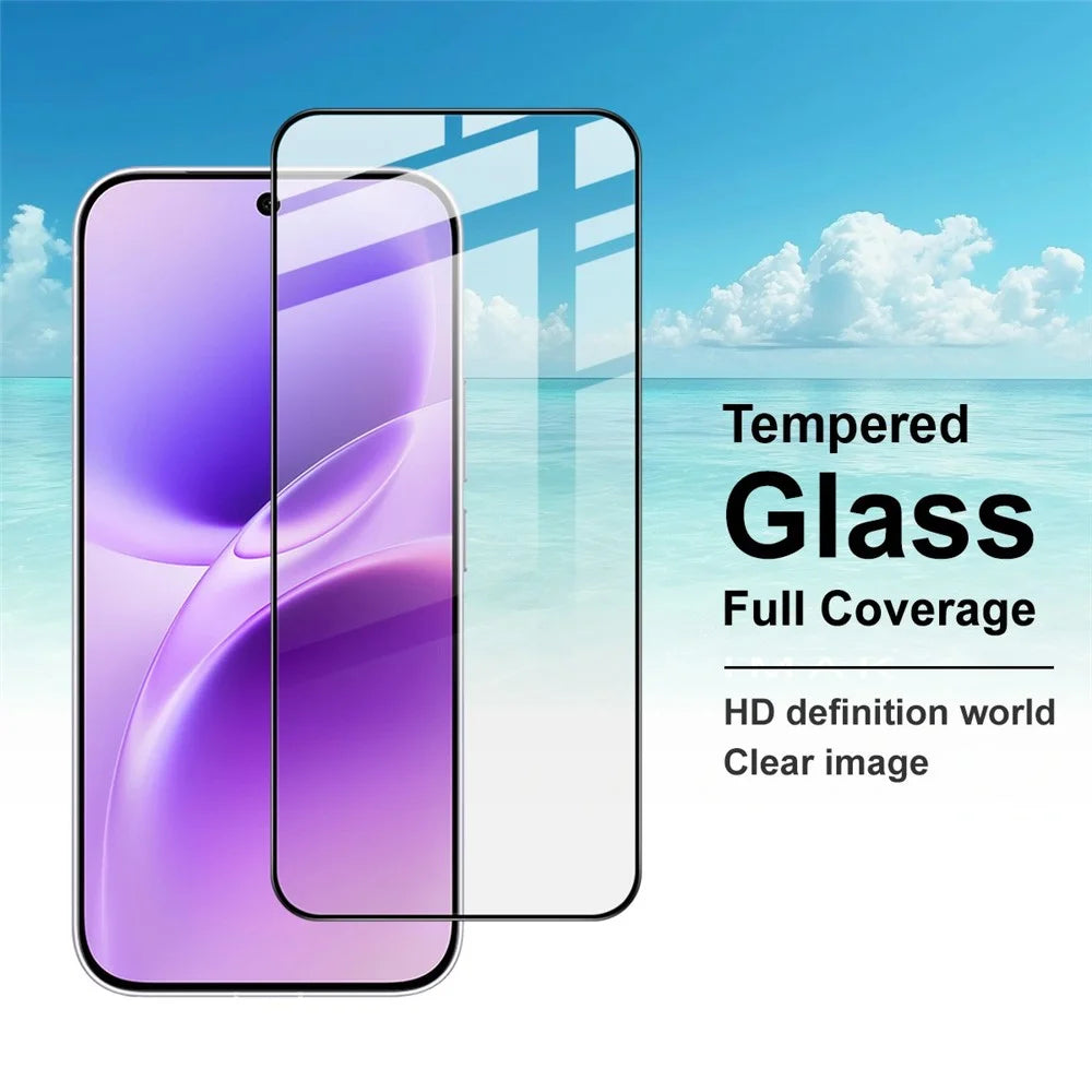 IMAK For vivo X300 FE 5G / S50 Pro mini 5G Full Screen Protector Tempered Glass Film (Fingerprint Unlock) - Transparent - 7