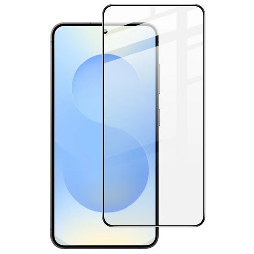 IMAK Pro+ Series For Samsung Galaxy A37 5G Screen Protector Full Coverage Tempered Glass Film (Fingerprint Unlock) - Black - 1