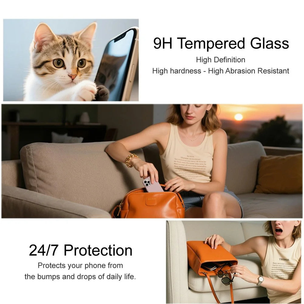 IMAK Pro+ Series For Samsung Galaxy A37 5G Screen Protector Full Coverage Tempered Glass Film (Fingerprint Unlock) - Black - 5