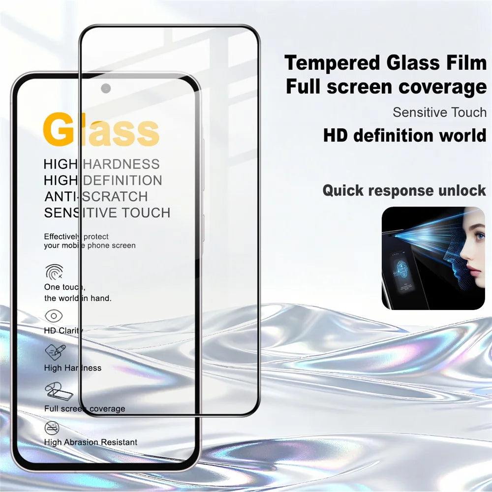 IMAK Pro+ Series For Samsung Galaxy M47 5G / A27 5G Tempered Glass Full Screen Protector Sensitive Touch Film - Transparent - 3