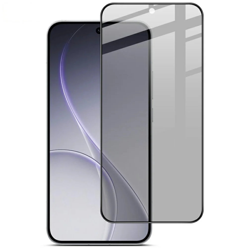 IMAK For Oppo Reno15 5G (Global) / Reno15c 5G (China) Privacy Screen Protector Anti Peep Full Cover Tempered Glass Film (Fingerprint Unlock) - Black - 6