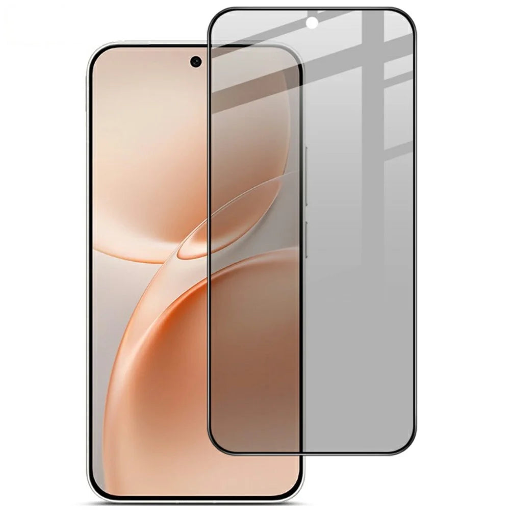 IMAK For vivo S60 5G / S60 Vitality / S50 5G Privacy Screen Protector Anti Peep Full Cover Tempered Glass Film (Fingerprint Unlock) - Black - 6