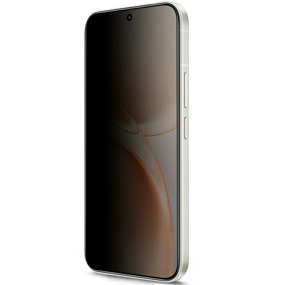 IMAK For vivo S60 5G / S60 Vitality / S50 5G Privacy Screen Protector Anti Peep Full Cover Tempered Glass Film (Fingerprint Unlock) - Black - 7