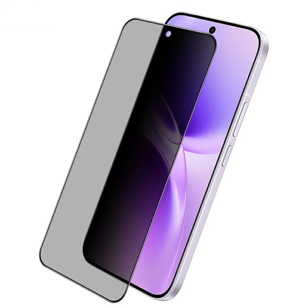 IMAK For vivo X300 FE 5G / S50 Pro mini 5G Privacy Screen Protector Anti Peep Full Cover Tempered Glass Film (Fingerprint Unlock) - Black - 4