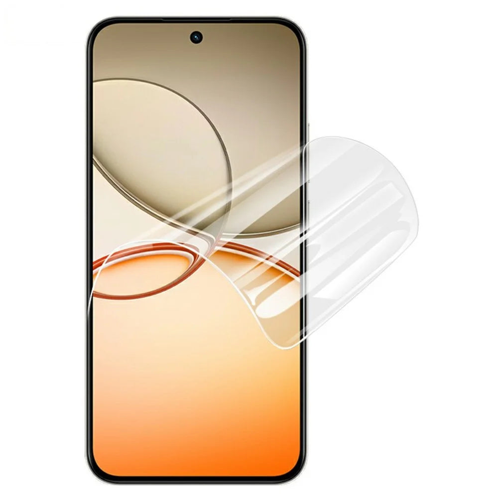 IMAK Hydrogel Film 4th For Realme Narzo 90 5G Full Screen Protector Ultra Clear Full Glue Soft TPU Film (Fingerprint Unlock) - Transparent - 2