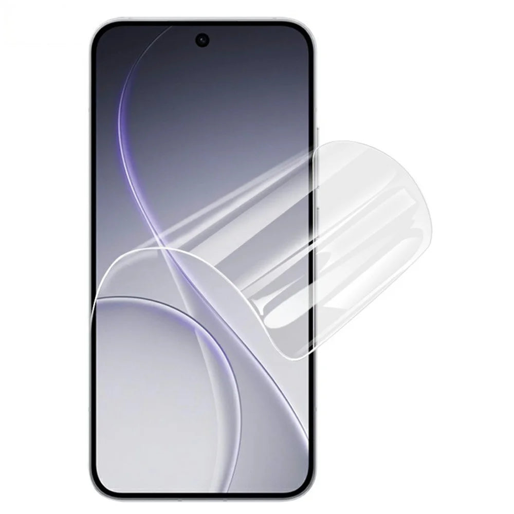 IMAK Hydrogel Film 4th For Oppo K15 Pro 5G / Reno15 5G (Global) / Reno15c 5G (China) Full Screen Protector Ultra Clear Full Glue Soft TPU Film (Fingerprint Unlock) - Transparent - 2