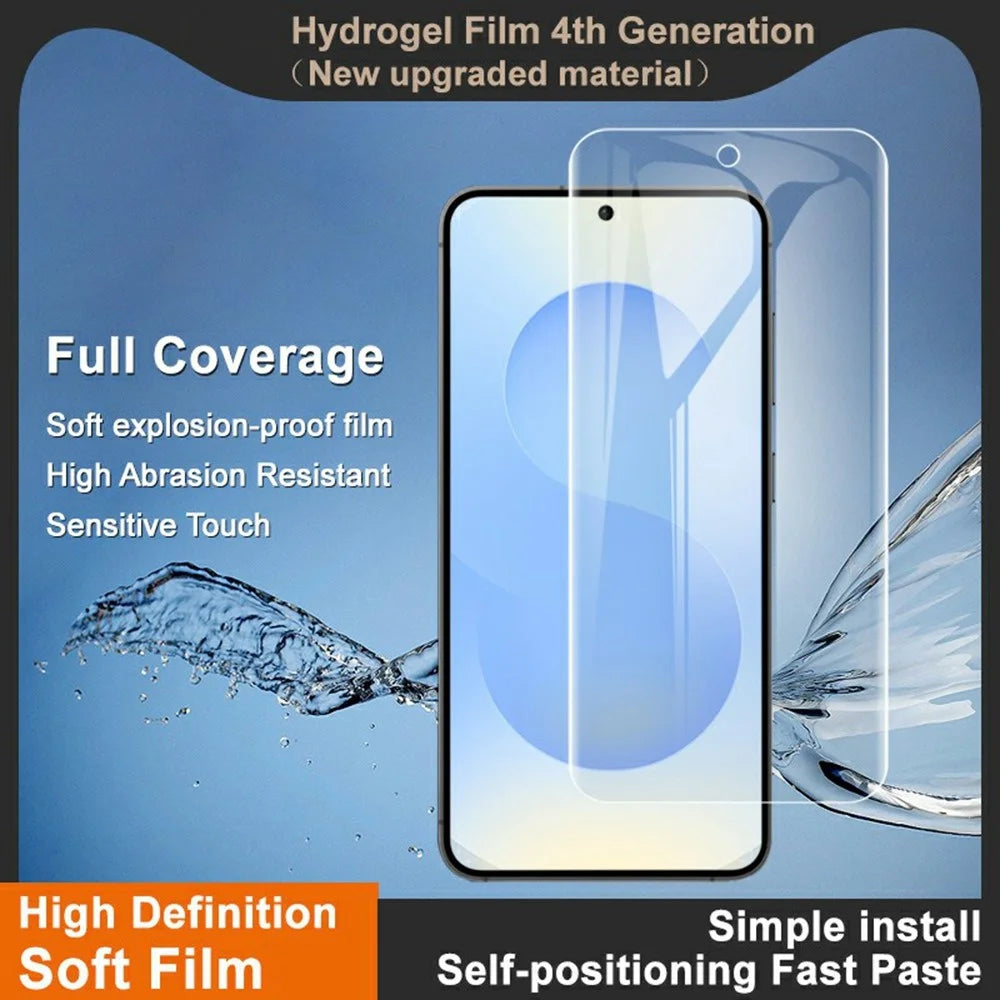 IMAK Hydrogel Film 4th For Samsung Galaxy A57 5G Full Screen Protector Ultra Clear Full Glue Soft TPU Film (Fingerprint Unlock) - Transparent - 3