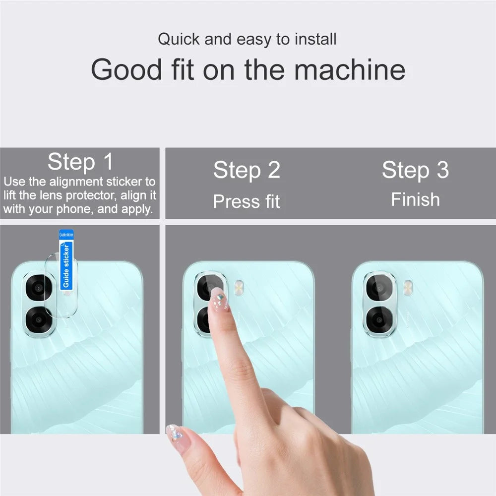 IMAK For Oppo A6x 4G / A6x 5G Camera Lens Protector Slim Tempered Glass Full Coverage Lens Film - Transparent - 4