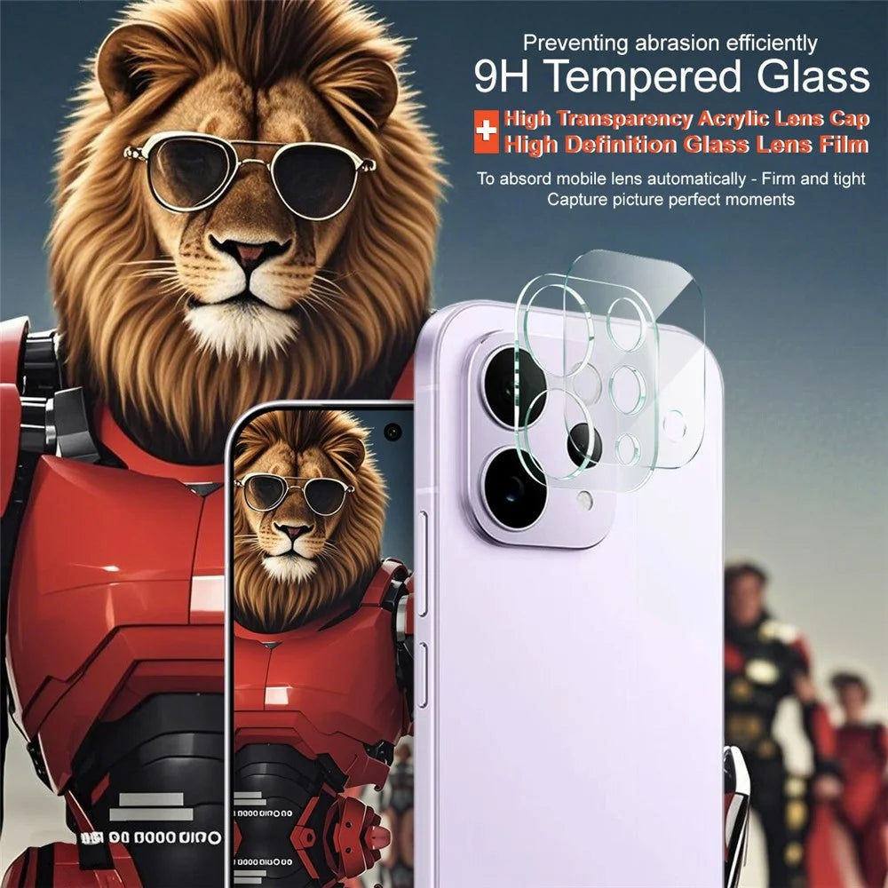 IMAK For vivo S50 5G Tempered Glass Full Cover Camera Lens Protector + Acrylic Lens Cap - Transparent - 3