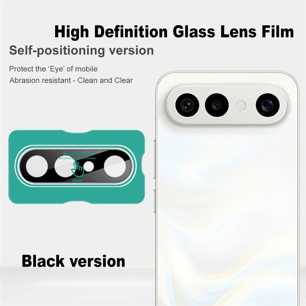 IMAK For vivo X300 FE 5G / S50 Pro mini 5G Tempered Glass Full Cover Camera Lens Protector with Self Positioning Frame - Black - 3