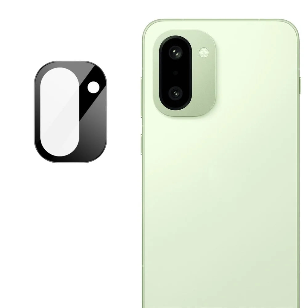 IMAK For OnePlus 15R 5G / Ace 6T 5G Tempered Glass Full Cover Camera Lens Protector with Self Positioning Frame - Black - 2