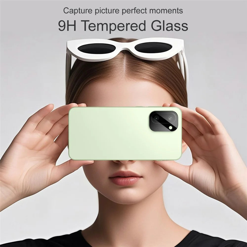 IMAK For OnePlus 15R 5G / Ace 6T 5G Tempered Glass Full Cover Camera Lens Protector with Self Positioning Frame - Black - 4