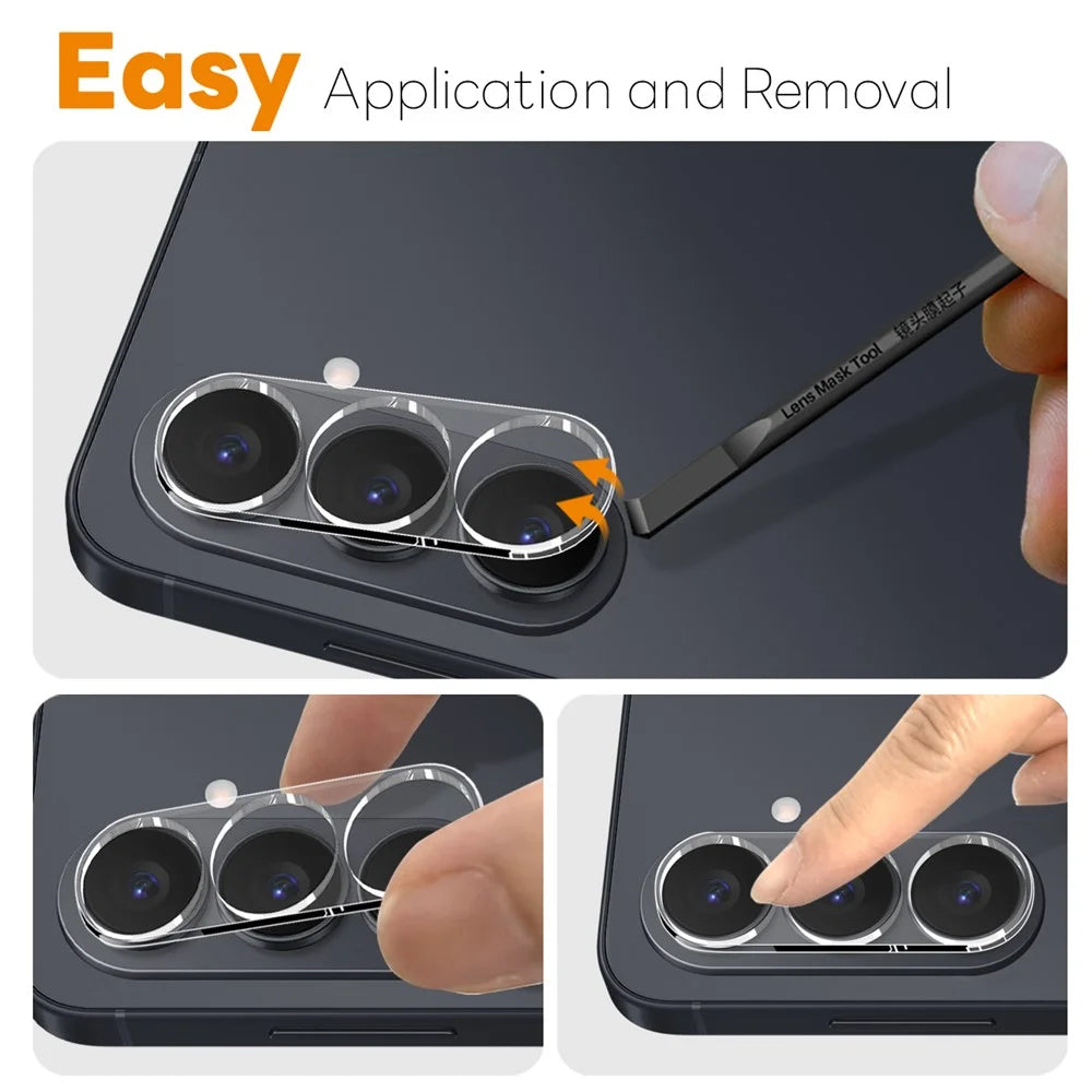 NORTHJO For Samsung Galaxy S26 Camera Lens Protector Tempered Glass HD Clear 3D Full Coverage - 4