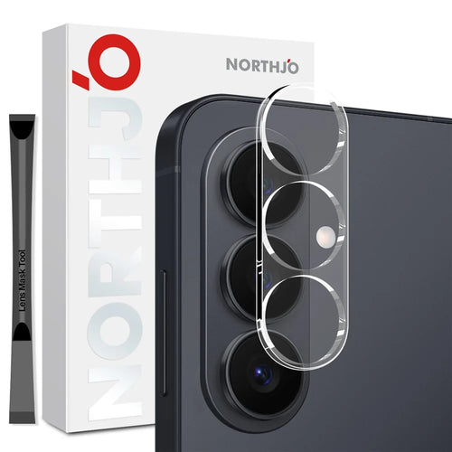 NORTHJO For Samsung Galaxy S26+ Camera Lens Protector Tempered Glass HD Clear 3D Full Coverage - 1