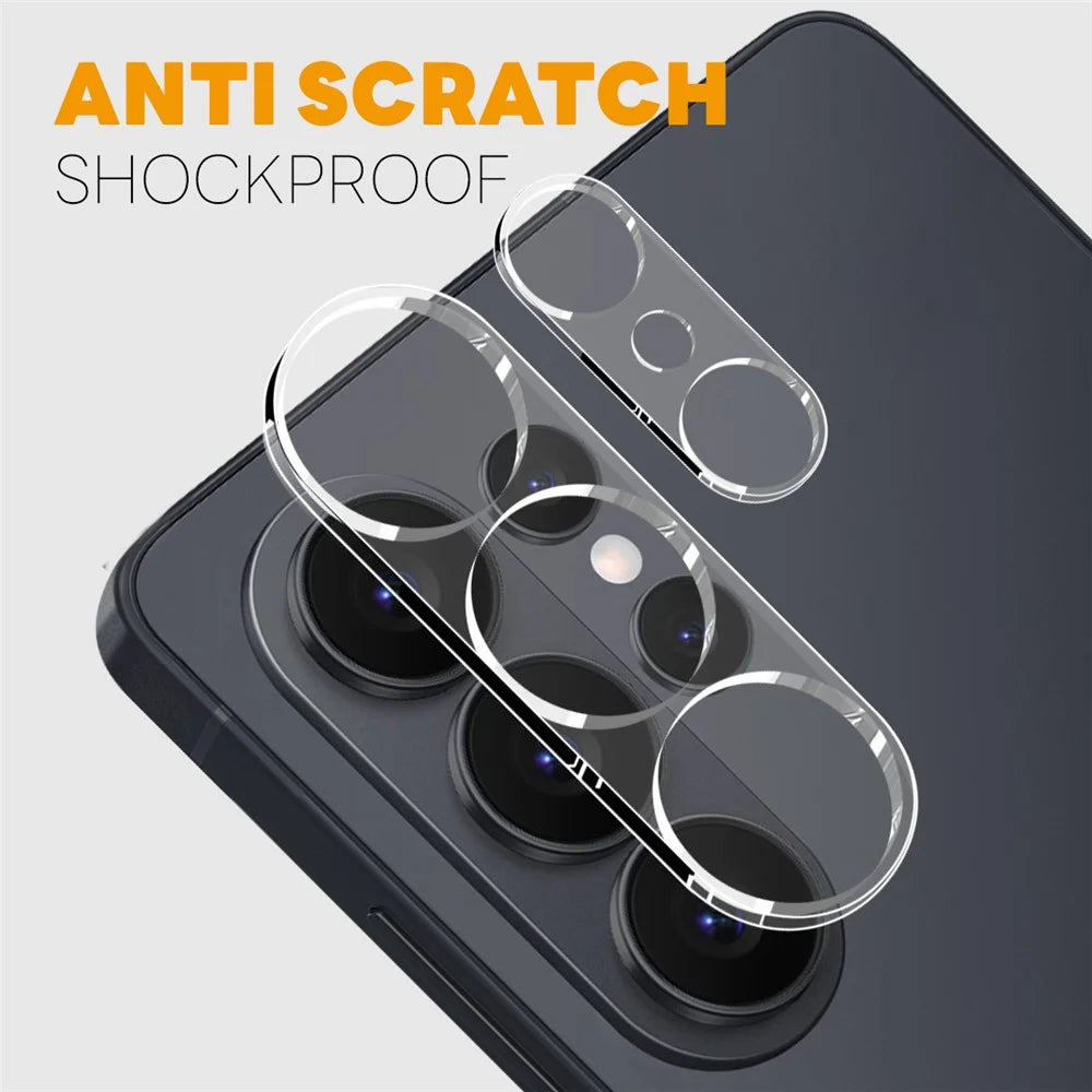 NORTHJO 2Pcs For Samsung Galaxy S26 Ultra Tempered Glass Camera Lens Protector Clear 3D Integrated Full Coverage - 3