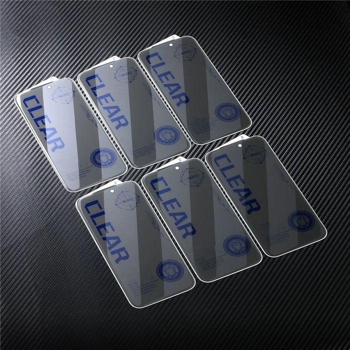 10Pcs For iPhone 17 Pro Max Anti Spy Screen Protector 3D Round Edge Full Coverage Tempered Glass Film - Black - 6