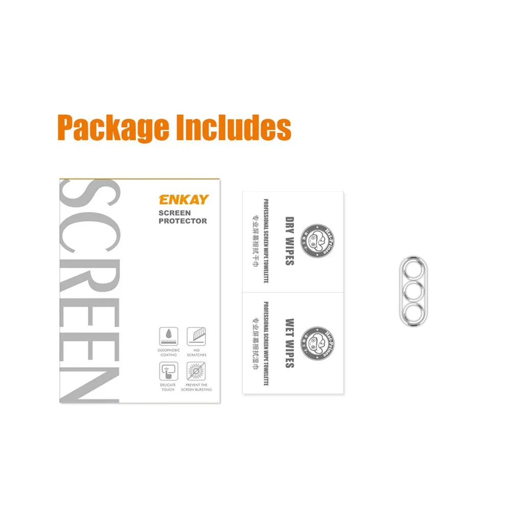ENKAY HAT PRINCE for Samsung Galaxy S23+ Clear Camera Lens Protector Full Cover Anti-Scratch Tempered Glass Lens Film - 6