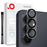 NORTHJO For Samsung Galaxy S26+ Silk Printing Camera Lens Protector Tempered Glass HD Clear 3D Full Coverage - Black - 1