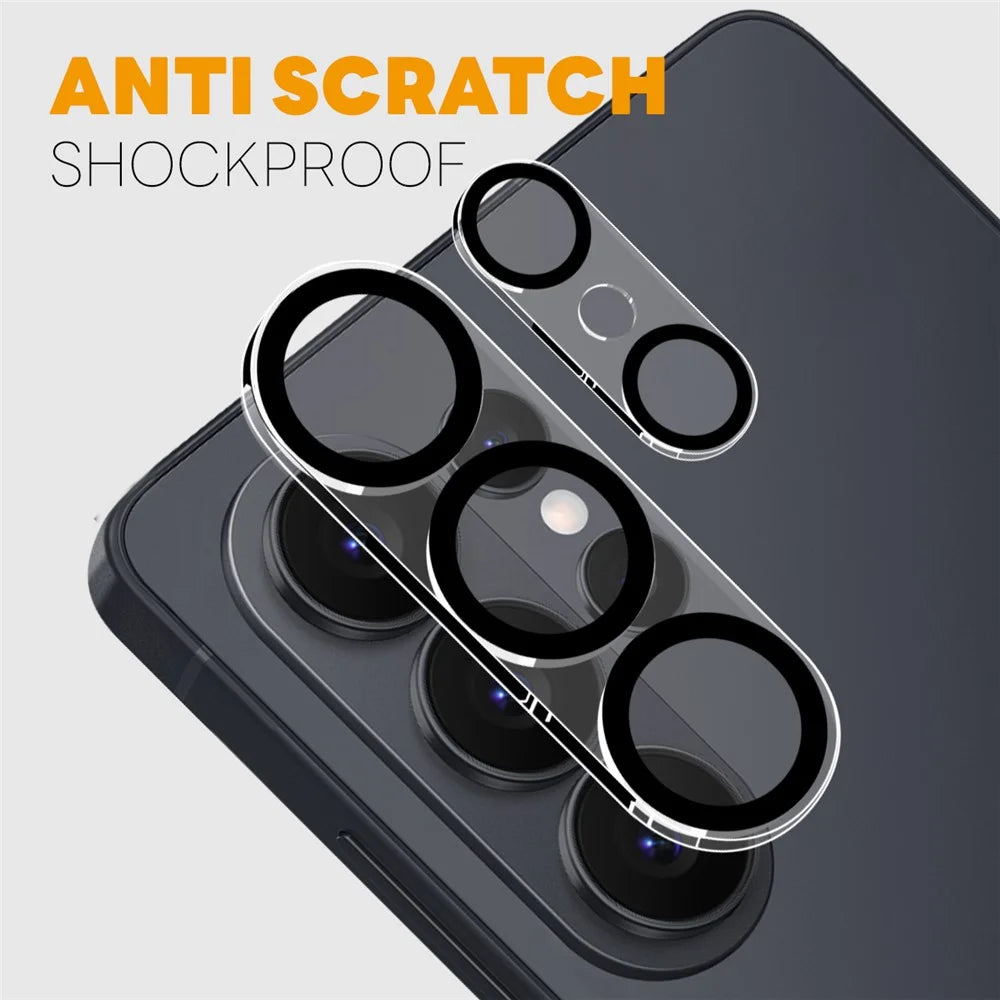 NORTHJO For Samsung Galaxy S26 Ultra Silk Printing Camera Lens Protector Tempered Glass HD Clear 3D Full Coverage - 3