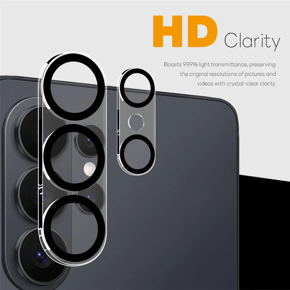 NORTHJO 2Pcs For Samsung Galaxy S26 Ultra Camera Lens Protector Black Circles 3D Full Coverage Clear Tempered Glass Lens Film - 2