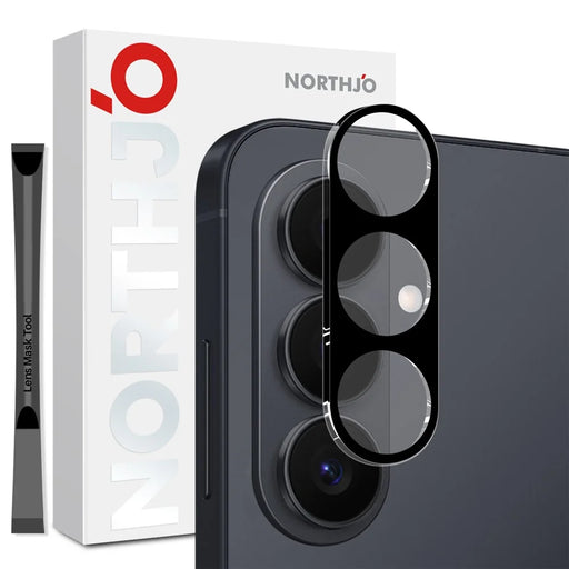 NORTHJO For Samsung Galaxy S26 Camera Lens Protector Silk Printing 3D Clear Full Screen Tempered Glass Lens Film - 1