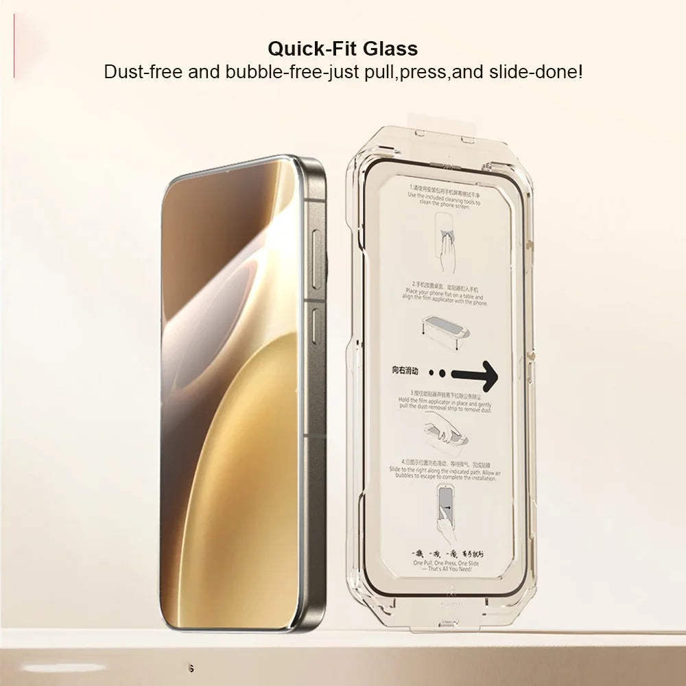 XUNDD XDTG-004 For vivo X300 Pro 5G Full Screen Protector Full Glue 0.25MM 2.5D HD High Aluminium-Silicon Glass Film (Fingerprint Unlock) - 2