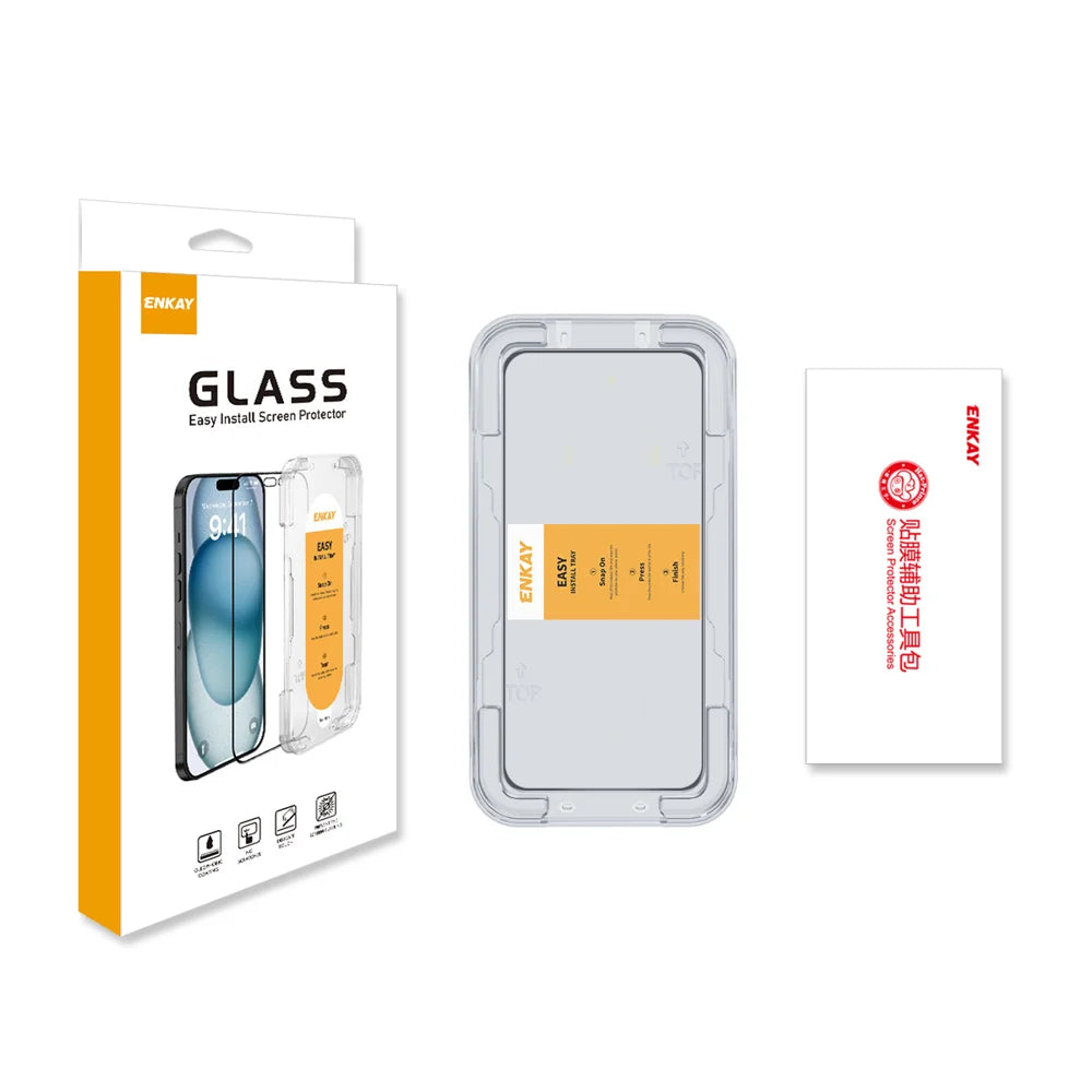 ENKAY HAT PRINCE For Honor 400 Smart 4G HD Clear Film   Full Coverage Full Glue Tempered Glass Screen Protector with Installation Tool - Transparent - 7