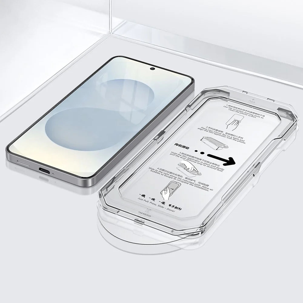 XUNDD XDTG-004 For Samsung Galaxy S26+ Full Screen Protector Full Glue 0.25MM 2.5D HD High Aluminium-Silicon Glass Film (Fingerprint Unlock) - 1
