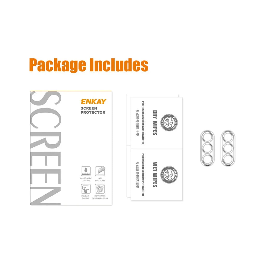 ENKAY HAT PRINCE 2Pcs Camera Lens Protector for Samsung Galaxy A54 5G, Full Coverage Anti-Shatter Tempered Glass Back Camera Lens Film - 6