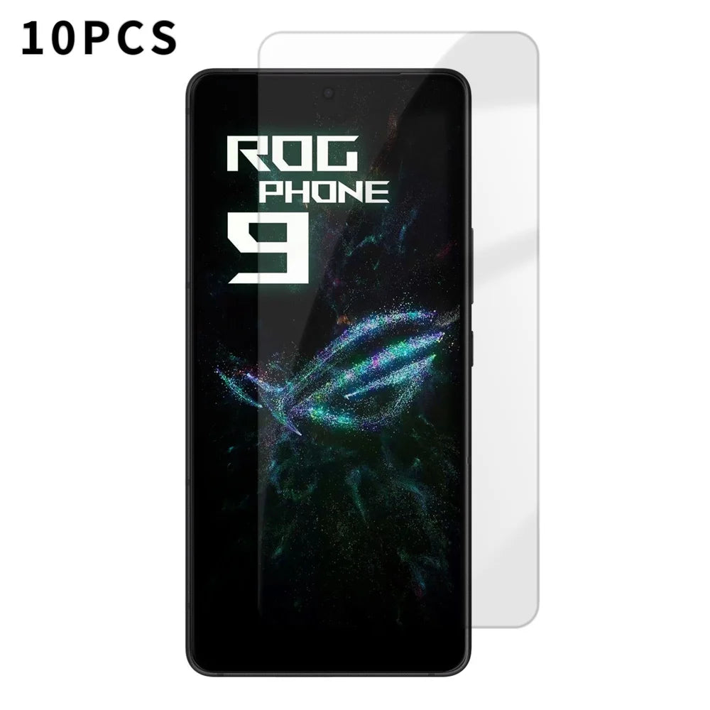For Asus ROG Phone 9 5G 10Pcs HD Screen Protector High Aluminium-silicon Anti-fingerprint Tempered Glass Film (Not Complete Covering) - As Shown - 1