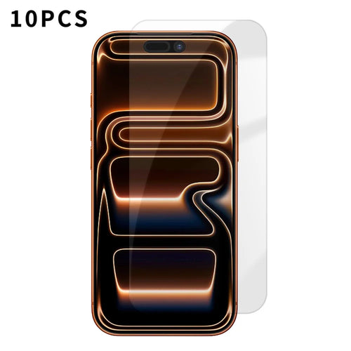 For iPhone 18 Pro / 17 Pro 10Pcs HD Screen Protector High Aluminium-silicon Anti-fingerprint Tempered Glass Film (Not Complete Covering) - As Shown - 1