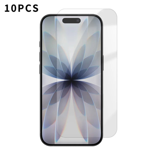 For iPhone 17 10Pcs HD Screen Protector High Aluminium-silicon Anti-fingerprint Tempered Glass Film (Not Complete Covering) - As Shown - 1
