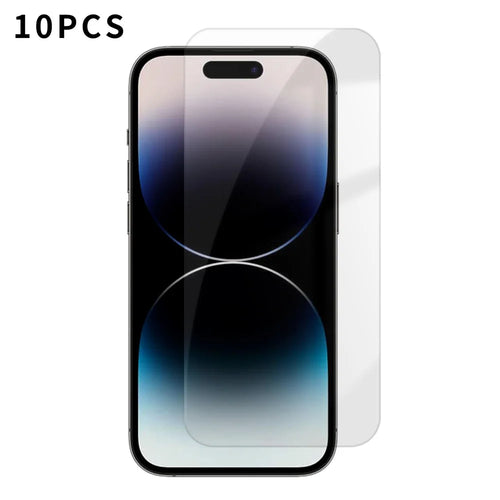 For iPhone 14 Pro 10Pcs HD Screen Protector High Aluminium-silicon Anti-fingerprint Tempered Glass Film (Not Complete Covering) - As Shown - 1