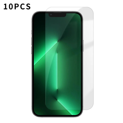 For iPhone 13 Pro Max 10Pcs HD Screen Protector High Aluminium-silicon Anti-fingerprint Tempered Glass Film (Not Complete Covering) - As Shown - 1