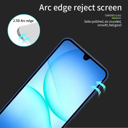 MOFI For Samsung Galaxy A27 5G Screen Protector  9H Full Glue Full Coverage High Aluminum-Silicon Glass Film - Black - 2