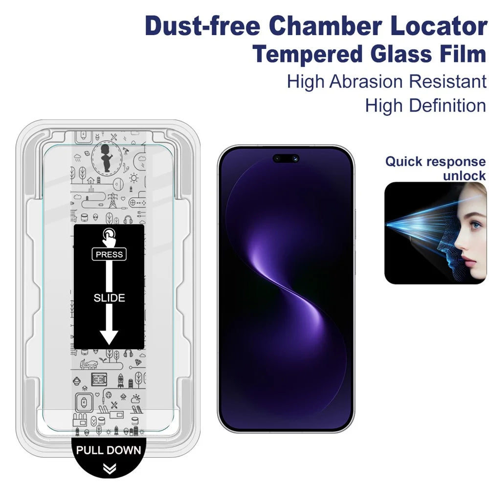IMAK H Series For Huawei nova 15 Ultra 5G / 15 Pro 5G Tempered Glass Screen Protector Film with Dust-free Installation Tool - Transparent - 2