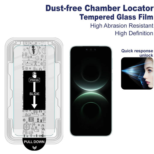IMAK H Series For Huawei Mate 80 / 80 Pro Tempered Glass Screen Protector Film with Dust-free Installation Tool - Transparent - 2