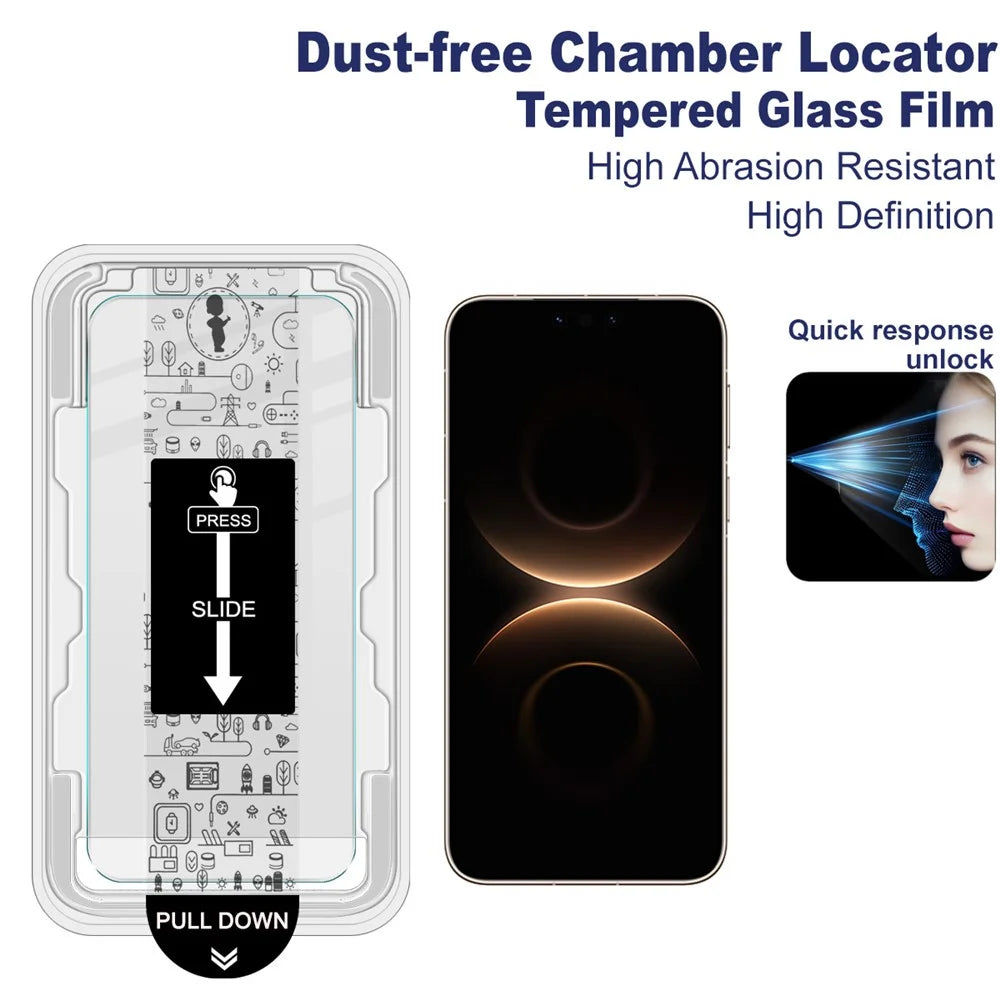 IMAK H Series For Huawei Mate 80 RS Ultimate / 80 Pro Max Tempered Glass Screen Protector Film with Dust-free Installation Tool - Transparent - 2