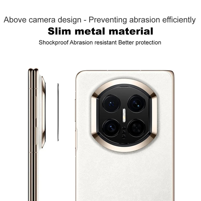 IMAK For Huawei Mate X7 Metal Camera Lens Protector Lens Protective Cover - Black - 4