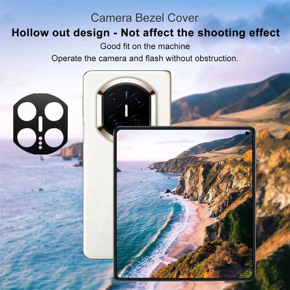 IMAK For Huawei Mate X7 Metal Camera Lens Protector Lens Protective Cover - Black - 5