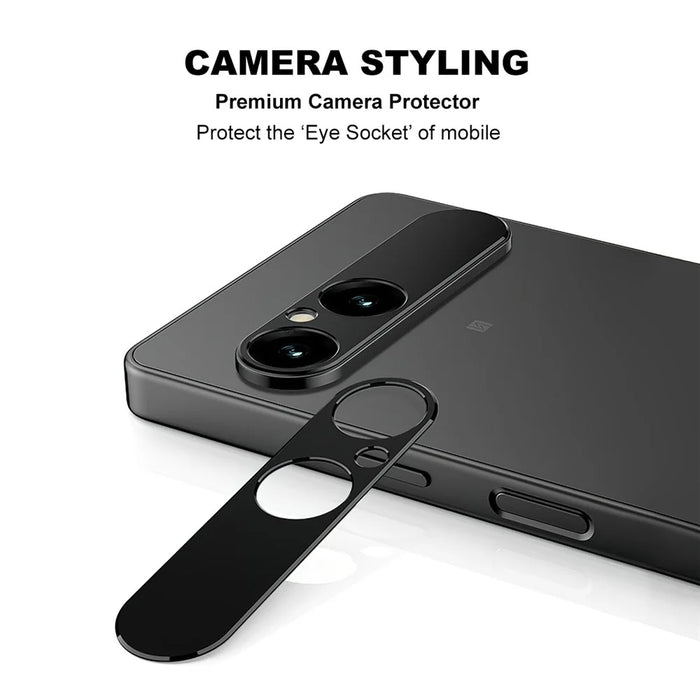 IMAK For Sony Xperia 10 VII Metal Camera Lens Protector Lens Protective Cover - Black - 2