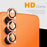 NORTHJO For Samsung Galaxy S26 Camera Lens Protector Rhinestone Ring Tempered Glass Lens Film (Complete Coverage) - Orange - 2