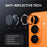 NORTHJO For Samsung Galaxy S26 Camera Lens Protector Rhinestone Ring Tempered Glass Lens Film (Complete Coverage) - Orange - 4