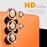 NORTHJO For Samsung Galaxy S26 Ultra Camera Lens Protector Rhinestone Ring Tempered Glass Lens Film (Complete Coverage) - Orange - 2