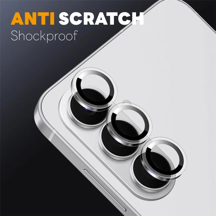 NORTHJO 1Set For Samsung Galaxy S26 Camera Lens Protector Tempered Glass Metal Ring Guard Clear Lens Film (Complete Coverage) - 3