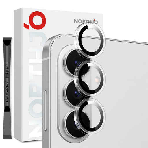 NORTHJO 1Set For Samsung Galaxy S26+ Camera Lens Protector Tempered Glass Metal Ring Guard Clear Lens Film (Complete Coverage) - 1